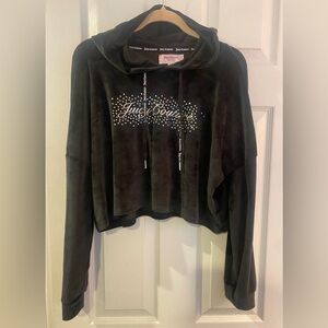 Juicy Couture Cropped Velour Hoodie